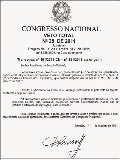 VETO PRESIDENCIAL